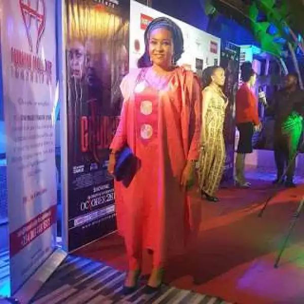 Celeb In-Style: Actress Doris Simeon Stuns In Agbada For Movie Premiere